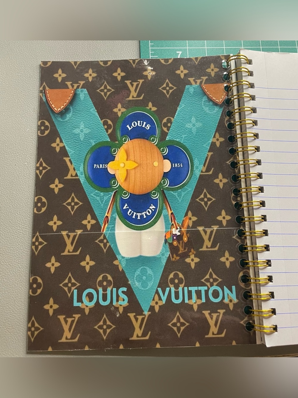 Reserved 🚫Turquoise Handmade 5X7 Notebook - Picture 4 of 8